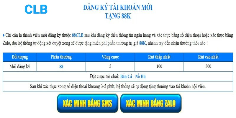 Yêu cầu nhận thưởng dễ dàng